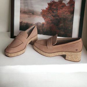 Lucky Brand Tan Platform Loafers